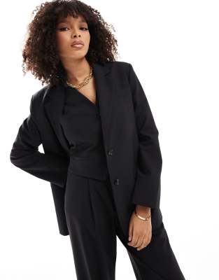 Mango Dad Blazer In Black - Part Of A Set