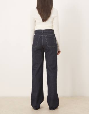 Mango Danila 100% Cotton Straight Leg Jean In Blue