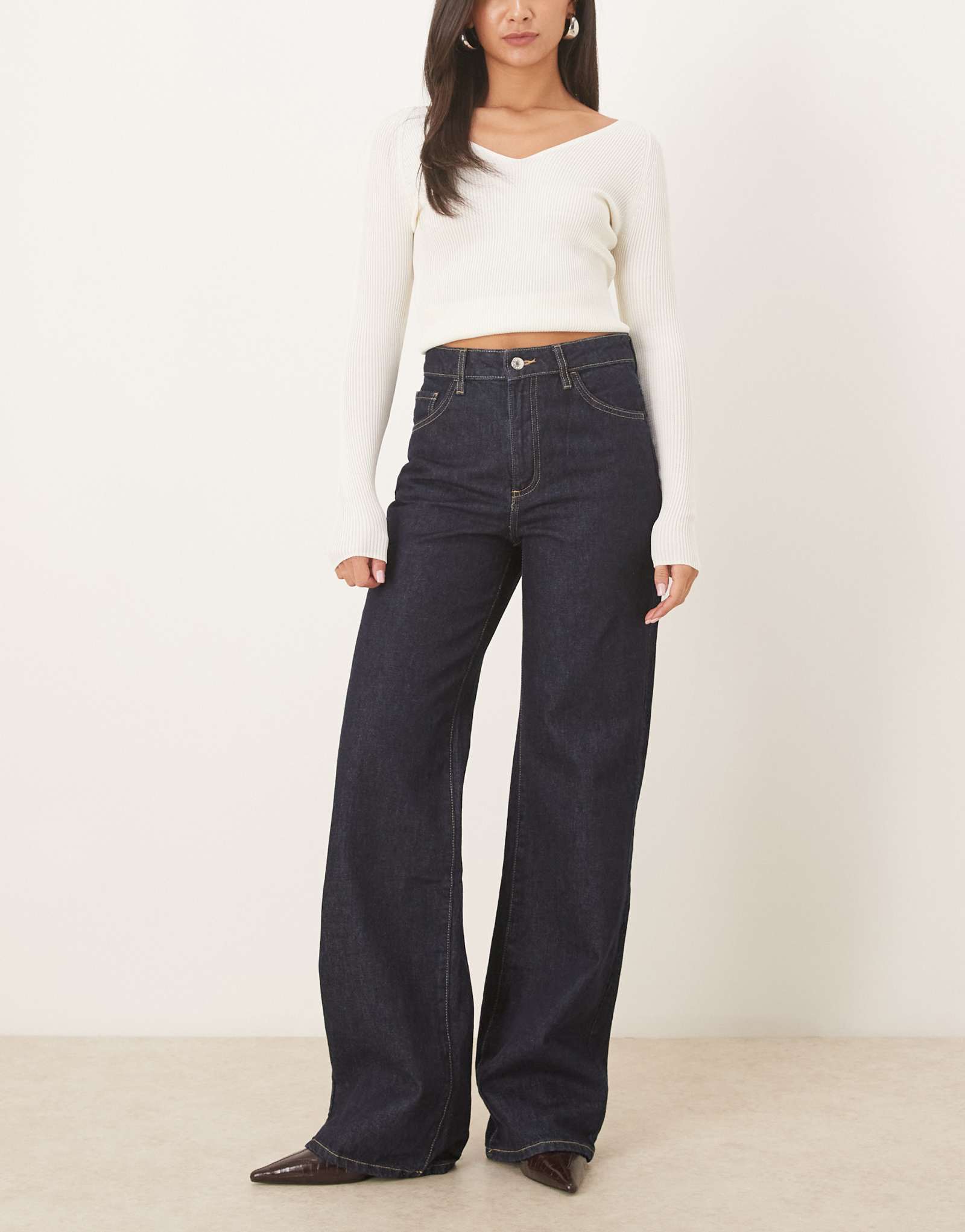 Джинсы прямого кроя Mango Danila из 100% хлопка цвета индиго