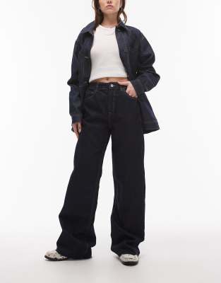 Mango - Danila - Gerade Jeans in Indigoblau mit unverarbeitetem Saum