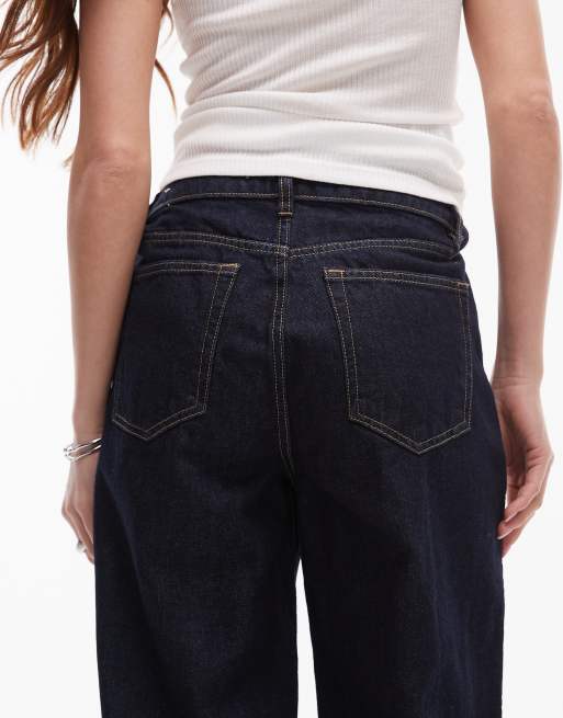 Mango - Danila - Indigoblå jeans med lige ben og rå kanter, 5 af 5