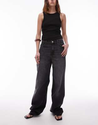 Mango Mango Danila raw hem straight leg jean in black