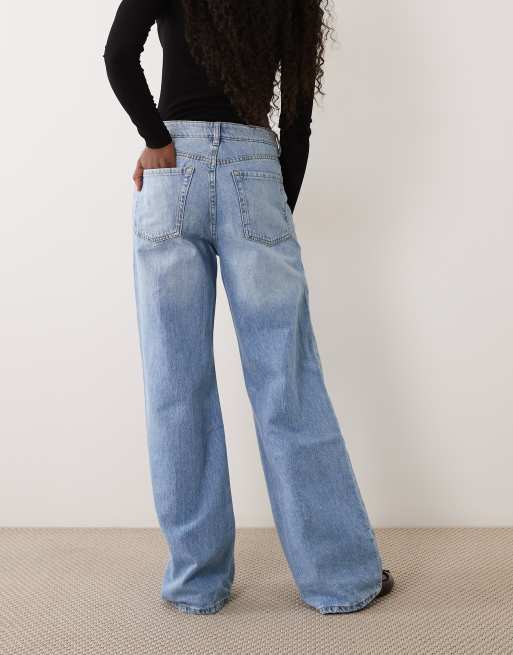 Mango Danila raw hem straight leg jean in light blue, 2 of 5