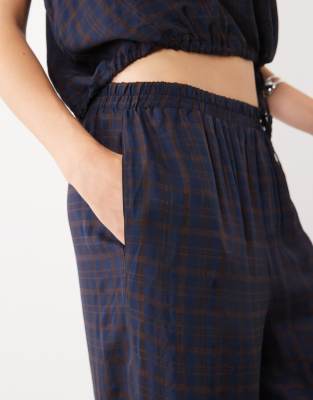 Mango Dara Straight Pants In Blue