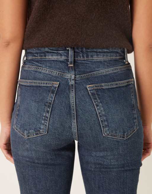 Mango – Delia – Slim-Fit-Jeans aus reiner Baumwolle in Dunkelblau, 4 von 5