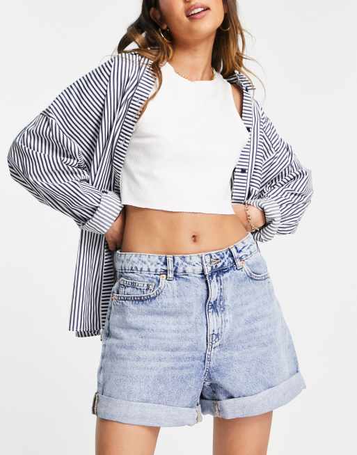 Striped mom hot sale shorts