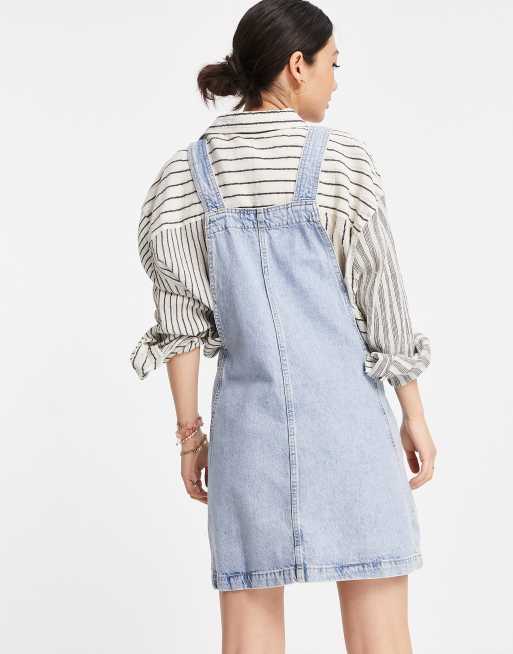 Mango - Denim overgooier in lichtblauw, 2 van 4