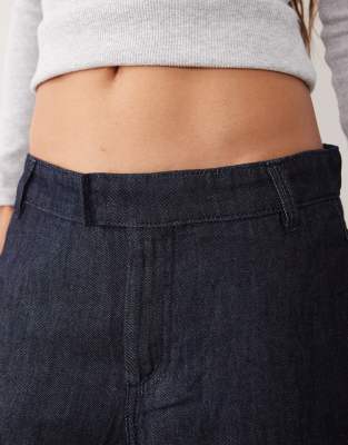 Mango Denim Pants In Blue