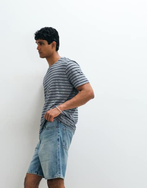 Mango - Denimshorts i lys vask i afslappet pasform - view 1