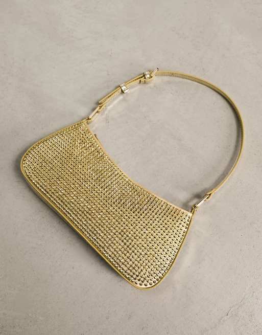 Mango best sale gold bag