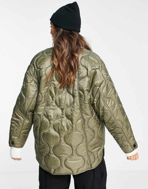 Mango oversize hotsell quilted coat