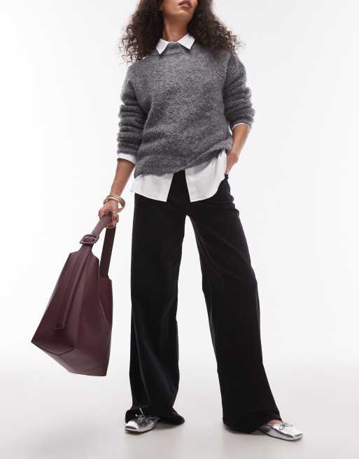 Mango – Dianap – Svarta, slouchy manchesterjeans