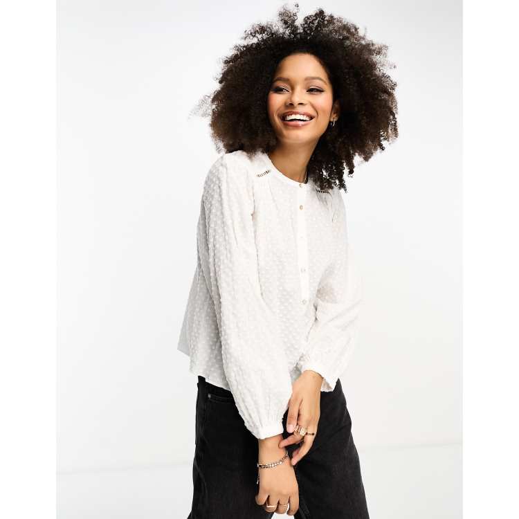 Blouse best sale blanche plumetis