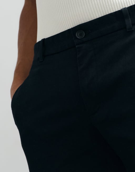 Mango dopasowane spodnie slim fit w czerni, 5 z 10