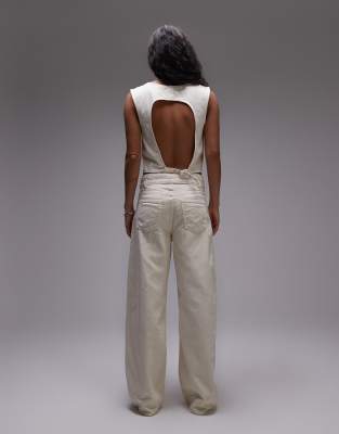 Mango Double Belted Jeans In Multi