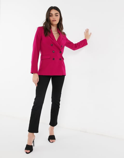 Raspberry blazer womens sale