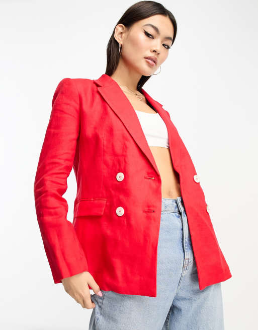 Mango hotsell red blazer