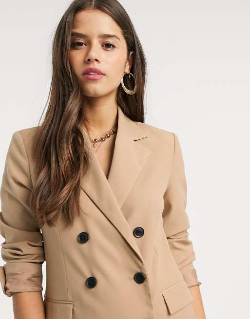 Camel tailored online blazer