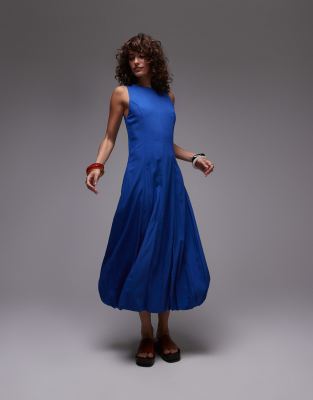 Mango Drape Hem Midi Dress
