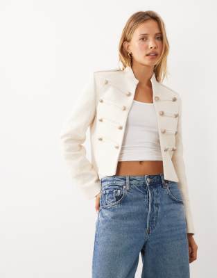 Mango Drummer Jacket In Neutral