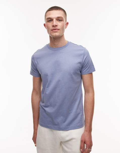 Mango - Eenvoudig T-shirt met korte mouwen in blauw - view 1