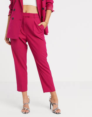 pink blazer pant suit