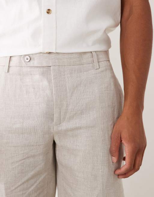 Mango – Eleganckie spodnie o prostym kroju z lnu 100% w kolorze ecru, 2 z 5