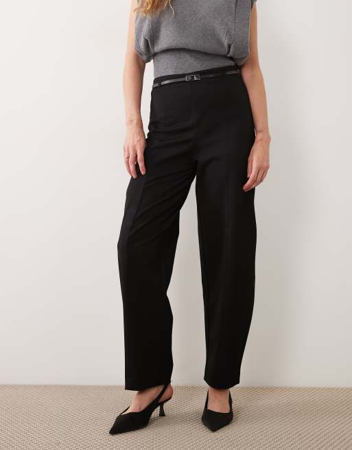 Mango – Elegante Barrel-Hose in Schwarz, 4 von 5