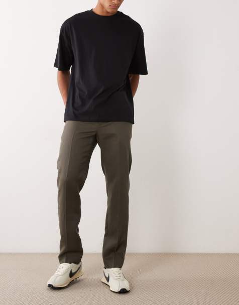 Mango – Elegante Hose aus Leinenmix in Mittelbraun - view 1