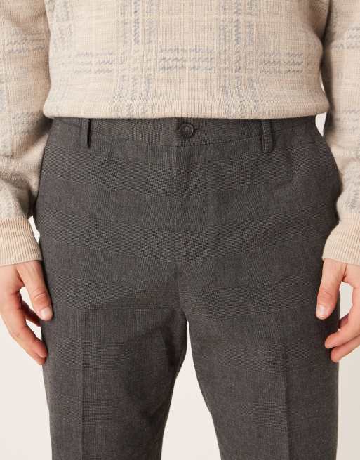 Mango – Elegante Hose aus Tweed in Anthrazit, 4 von 5