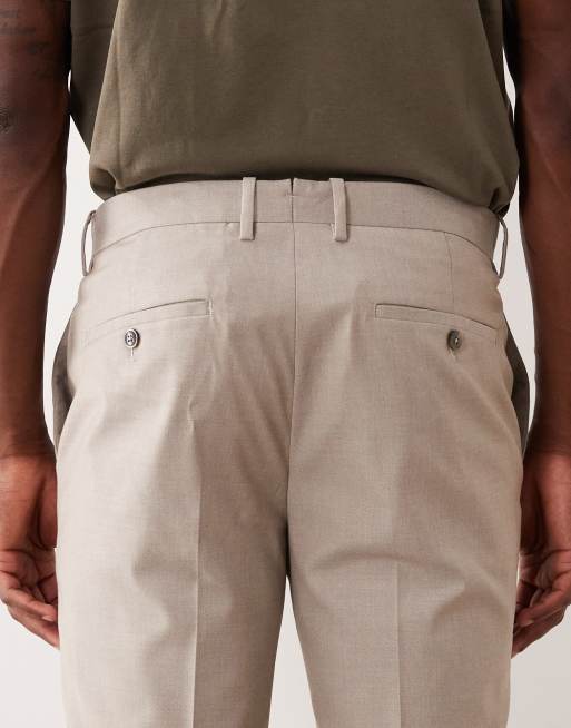 Mango – Elegante Hose in Beige mit geradem Schnitt und Bügelfalte vorne, Kombiteil, 4 von 5