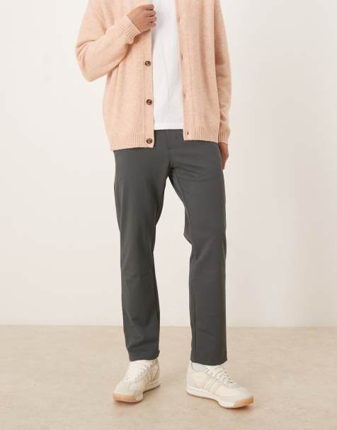 Mango – Elegante Hose in Dunkelgrün mit Kordelzugbund - view 1