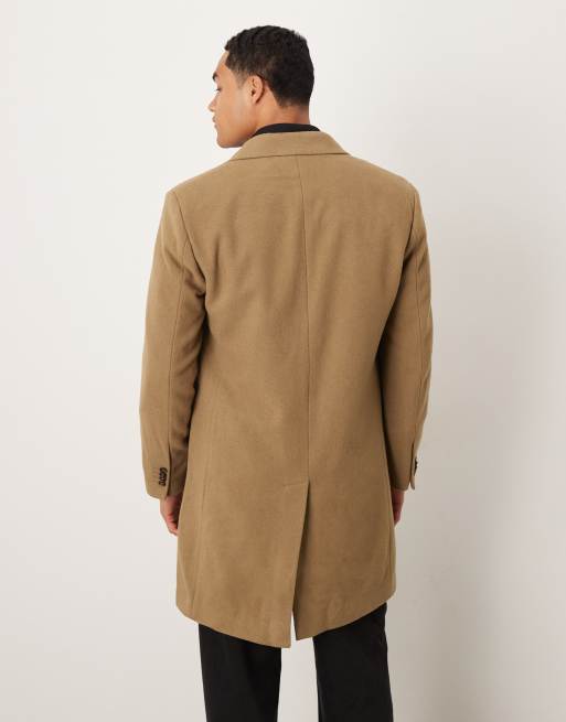 Mango - Elegante jas van wolmix in lichtbruin, 3 van 5