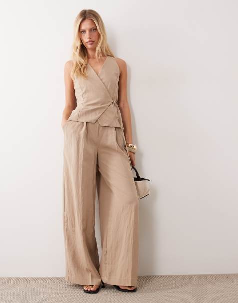 Mango - Elegante jumpsuit in beige - view 1