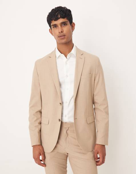Mango – Eleganter Blazer in Ecru, Kombiteil - view 1