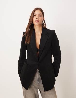 Mango - Eleganter Blazer in Schwarz