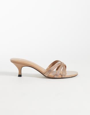  embellished kitten heel 