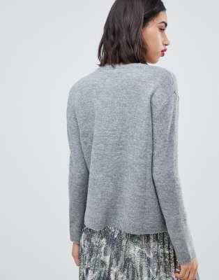 mango grey sweater