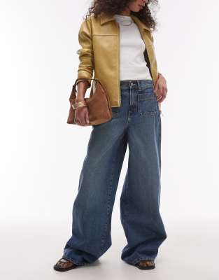 Mango - Emma - Jeans in Blau mit Fronttaschen