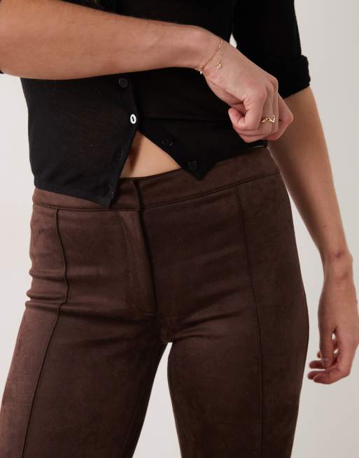 Mango ensemble pantalon ajusté marron, 3 de 5