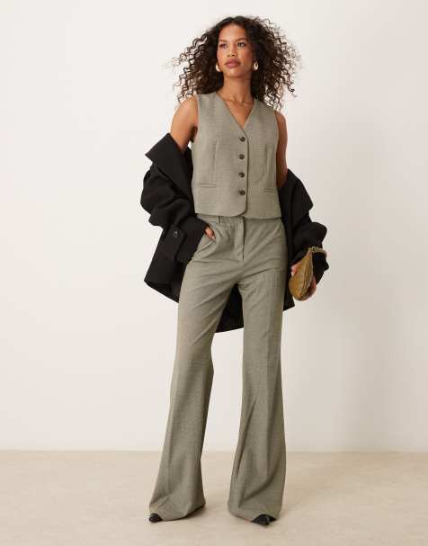 Mango - Ensemble pantalon droit décontracté et veston - Beige - view 1