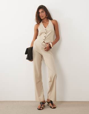 Mango Evans Vest In Neutral