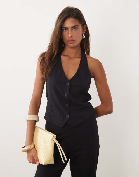 Mango Evans vest in navy - part of a set - view 1