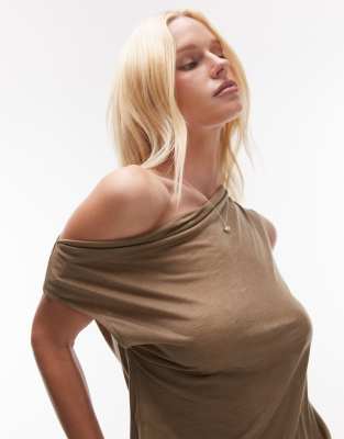 Mango Fallen Shoulder Relaxed Tank Top