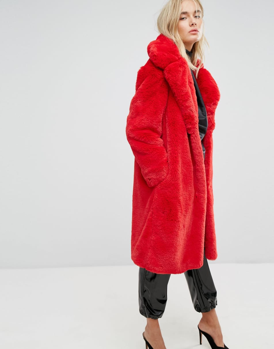 <b>Mango</b> Faux Fur Coat, 1 of 4.