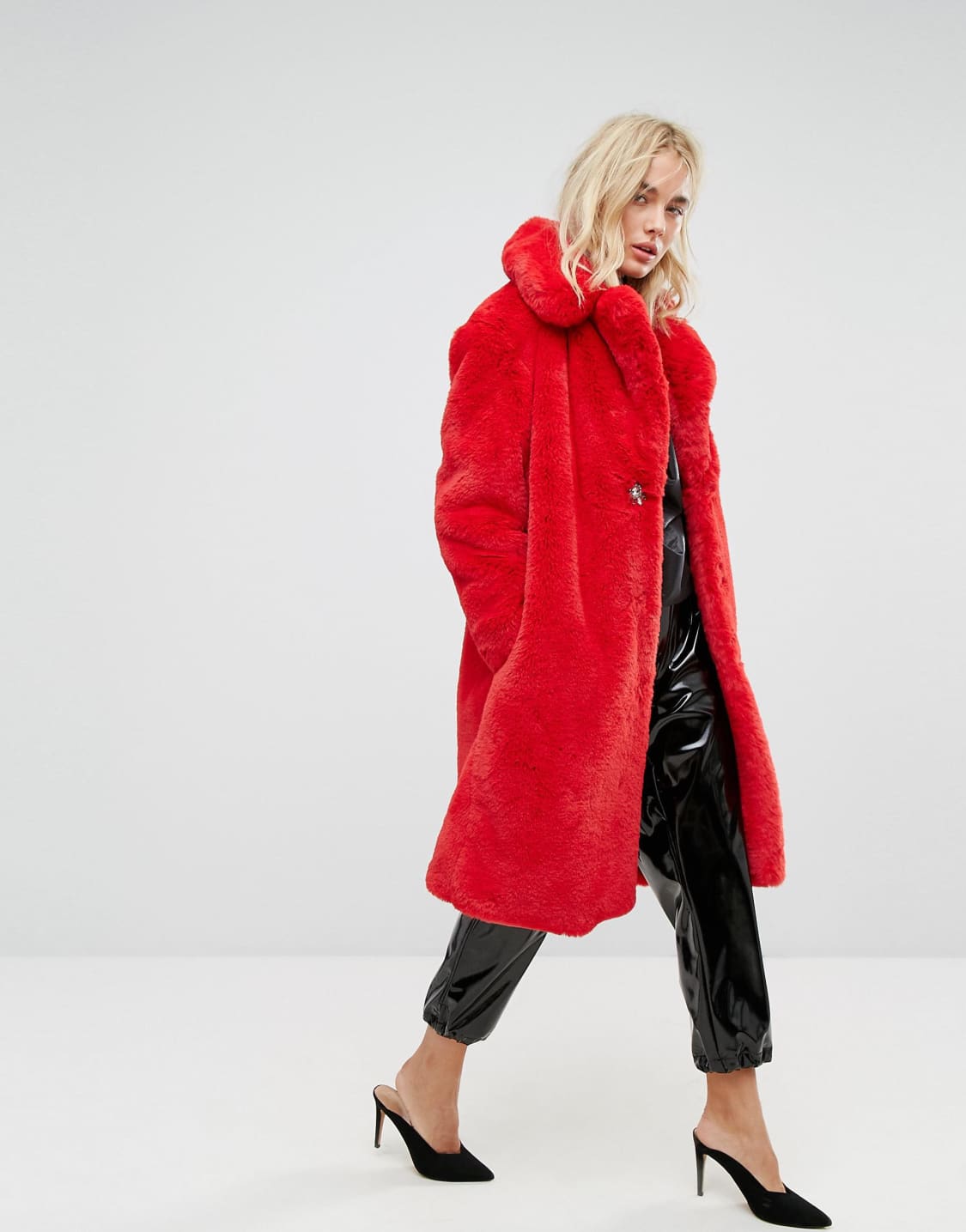 <b>Mango</b> Faux Fur Coat, 4 of 4.