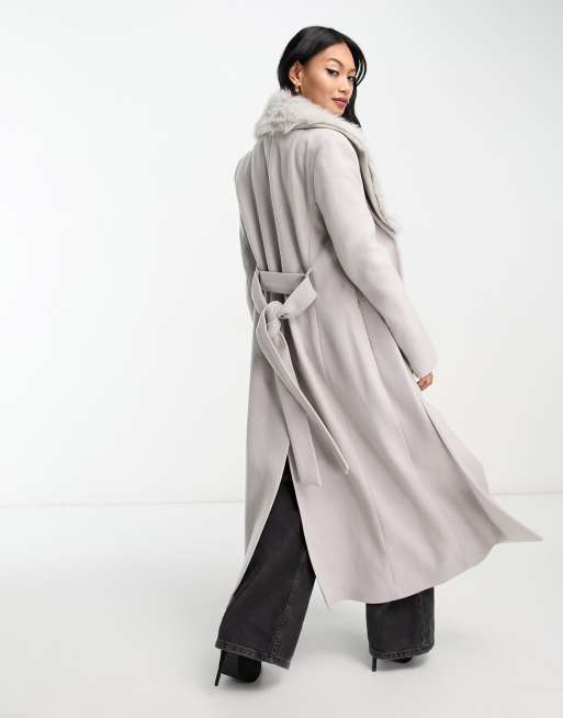 Mango on sale grey coat