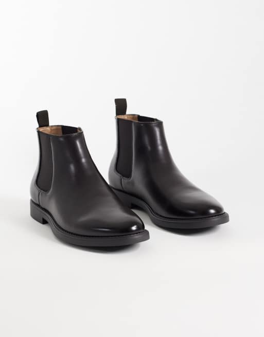 Mango faux leather chelsea boot in brown, 2 of 4