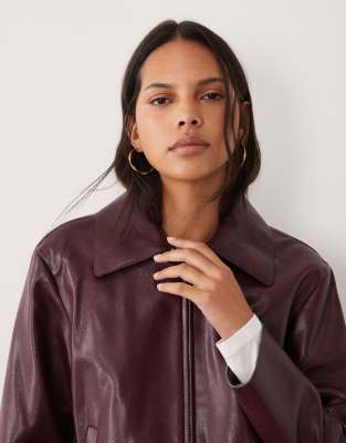 Mango Faux-leather jacket
