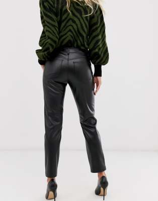 asos faux leather pants